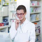 On-call pharmacist on the phone